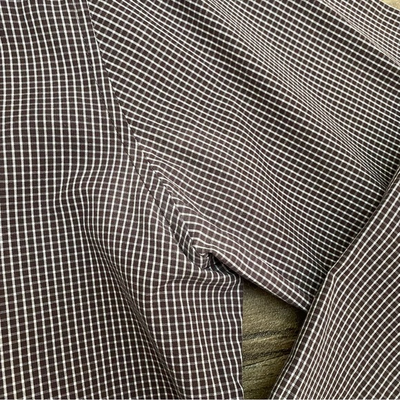 🍄3/$30 Theory Checkered Stretch Cotton Button Up Shirt - Picture 8 of 11